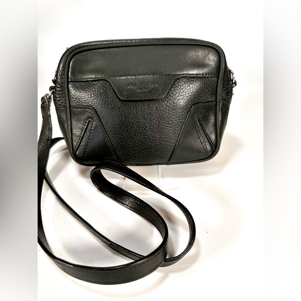Rag & Bone Women’s Black Flight Camera Leather Crossbody Bag